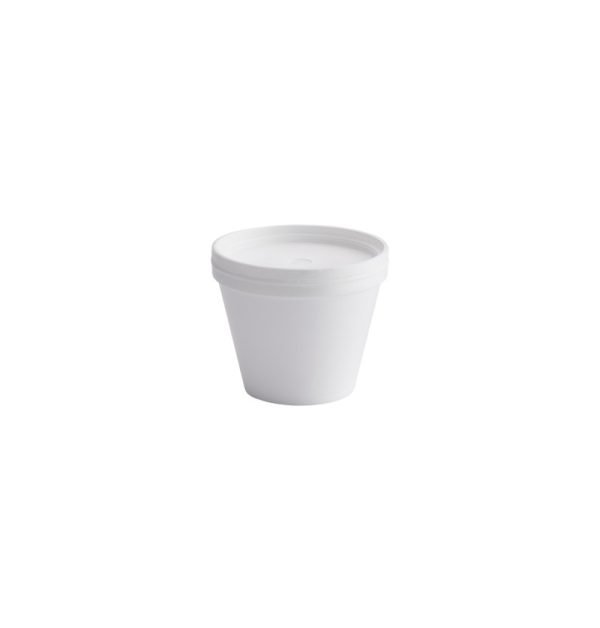 CONTENEDOR ICOPOR DARNEL 12 OZ X20 UNDS CON TAPA PLASTICA D7D1201NS