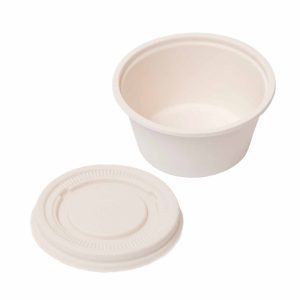 COPA SALSERA BIODEGRADABLE ECOGREEN + TAPA 4 OZ X50 UDS NATURAL DWFR-33