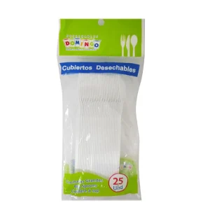CUCHARA GRANDE DOMINGO X25 UDS BLANCA