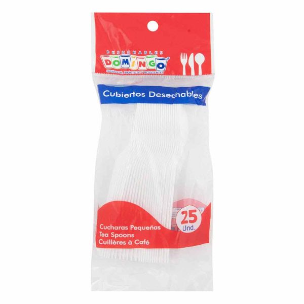 CUCHARA PEQUEÑA DOMINGO X25 UDS 00110 BLANCA