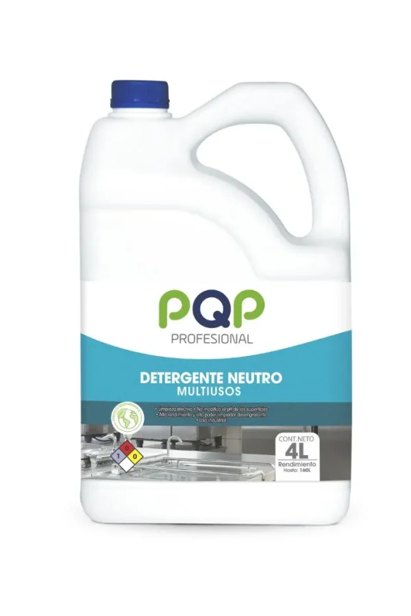 DETERGENTE NEUTRO MULTIUSO PQP  4 LT