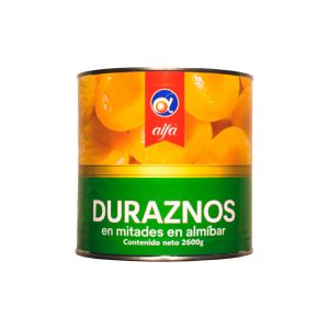 DURAZNO ALFA 2600 GRS EN MITADES