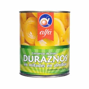 DURAZNOS ALFA X 820 GRS EN MITADES