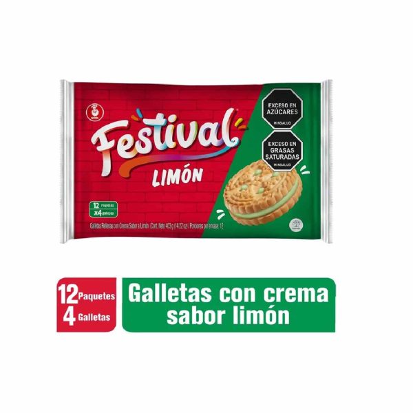 GALLETA FESTIVAL LIMON 12X4 UNDS
