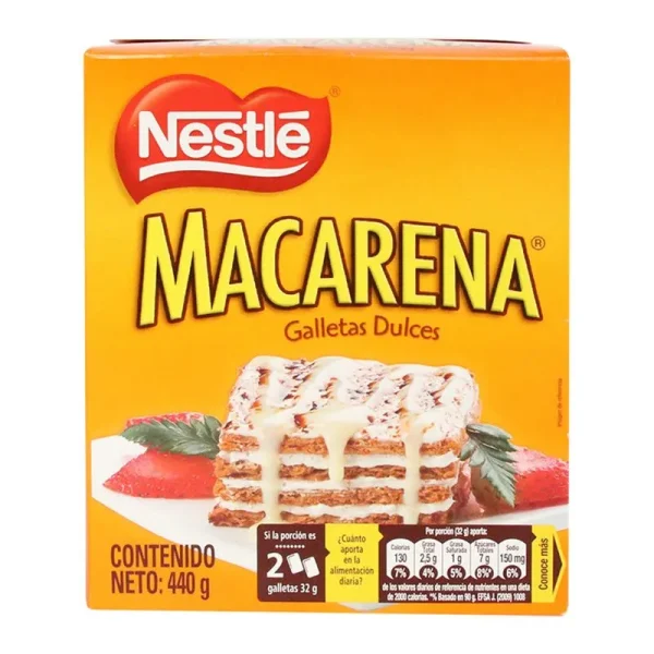 GALLETA MACARENA 440 GRS SEMIDULCE TIPO GRAH