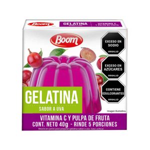GELATINA BOOM SABORES 40 GRS SABORES SURTIDOS