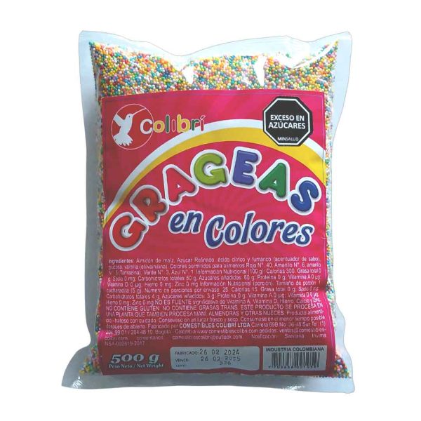 GRAGEA COLIBRI 500 GRS COLORES