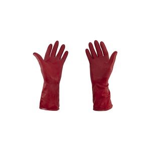 GUANTE RUBBER PLUS ROJO CALIBRE 20 TALLA 7