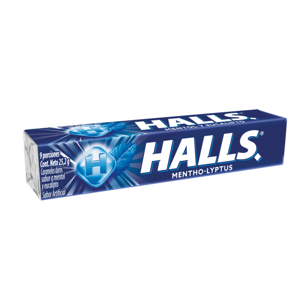 HALLS 9S 12X25.2 GRS MENTHO LYPTUS