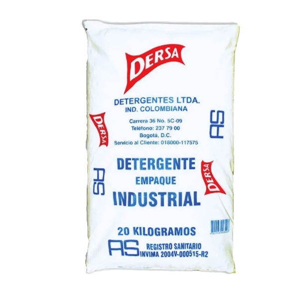 JABON DETERGENTE DERSA AS 20 KILOS CORRIENTE A GRANEL INSTITUCIONAL