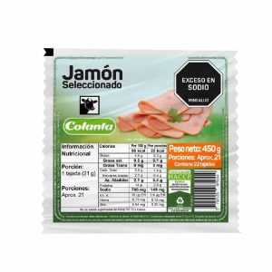 / JAMON SELECCIONADO COLANTA 450 GRS TAJADO