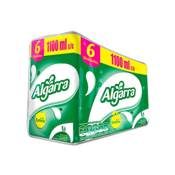 LECHE LIQUIDA ALGARRA 6X1100 CC ENTERA