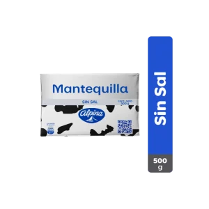 / MANTEQUILLA ALPINA 500 GRS SIN SAL