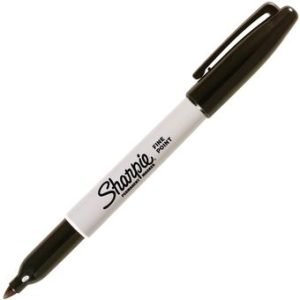 MARCADOR SHARPIE  DELGADO X UNIDAD NEGRO