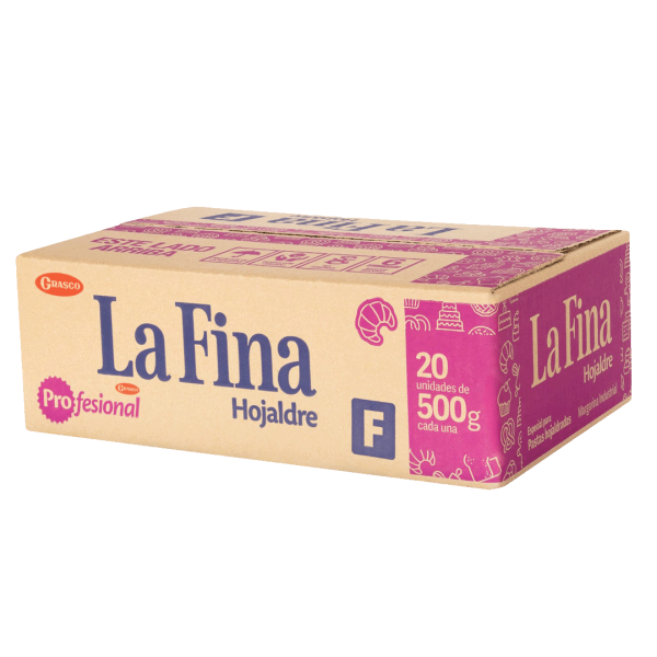 MARGARINA LA FINA 20X500 GRS HOJALDRE INDUSTRIAL