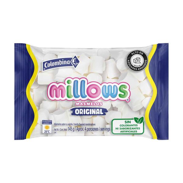 MASMELO MILLOWS 145 GRS CILINDRO BLANCO (3471)