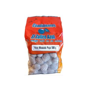 NUEZ MOSCADA EL ZAFIRO AZUL 500 GRS EN PEPA