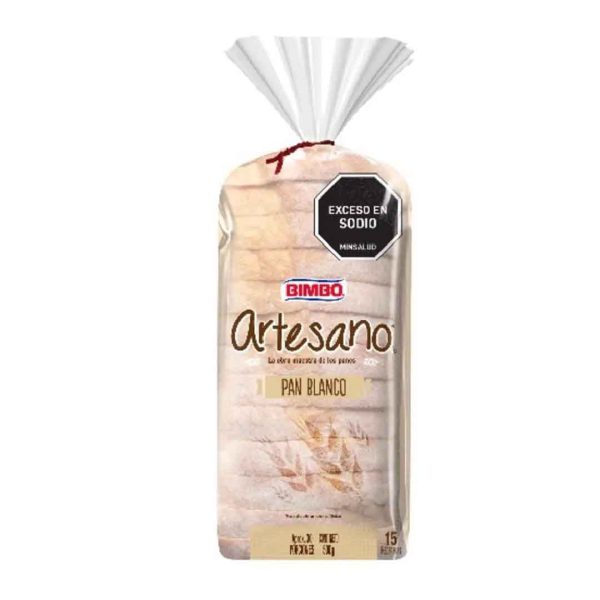/ PAN 500 GRS TAJADO ARTESANO BLANCO BIMBO