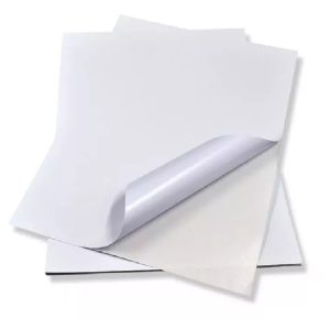 PAPEL ADHESIVO CARTA BLANCO X 10 MATE
