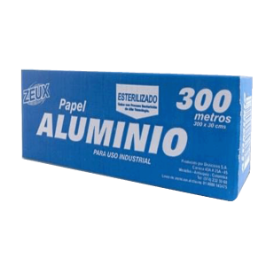 PAPEL ALUMINIO ZEUZ  300 MTS ESTERILIZADO 446