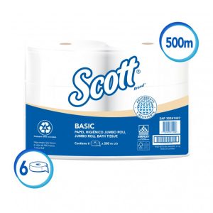 PAPEL H SCOTT BASIC 6X500 MTS 30241407 BLANCO HS