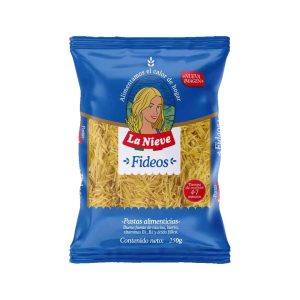 PASTA LA NIEVE 250 GRS FIDEOS