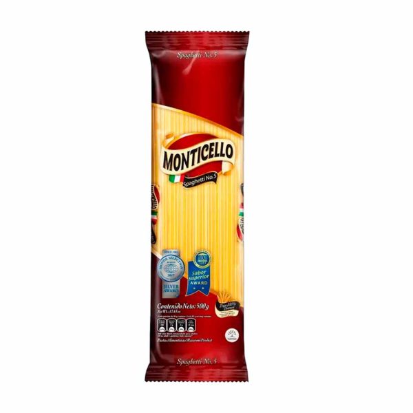 PASTA MONTICELLO 500 GRS SPAGUETTI