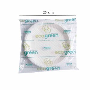 PLATO GRANDE BIODEGRADABLE ECOGREEN 25 CM X20 UDS NATURAL DWFD-10