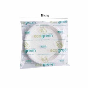 PLATO BIODEGRADABLE ECOGREEN MEDIO 18 CM X20 UDS NATURAL DWFD-06