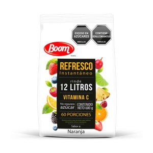 REFRESCO BOOM AZUCARADO 600 GR NARANJA