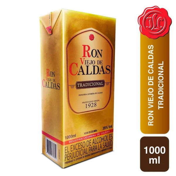 RON VIEJO DE CALDAS 1000 CC TETRA PACK