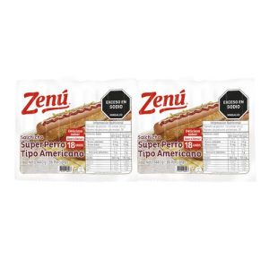 / SALCHICHA ZENU SUPER PERRO 36 UND 2880 GRS