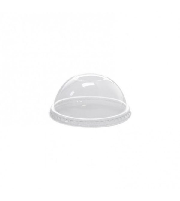 TAPA PLASTICA DOMINGO 9/12 OZ X100 UNDS DOMO PARA VASO PET NATURAL