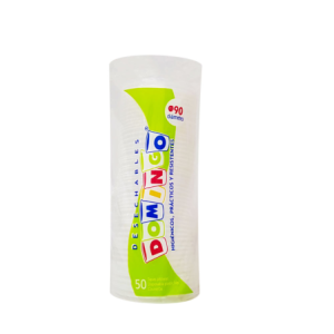 TAPA PLASTICA DOMINGO 16 OZ X50 UDS OPAL DIAMETRO 90