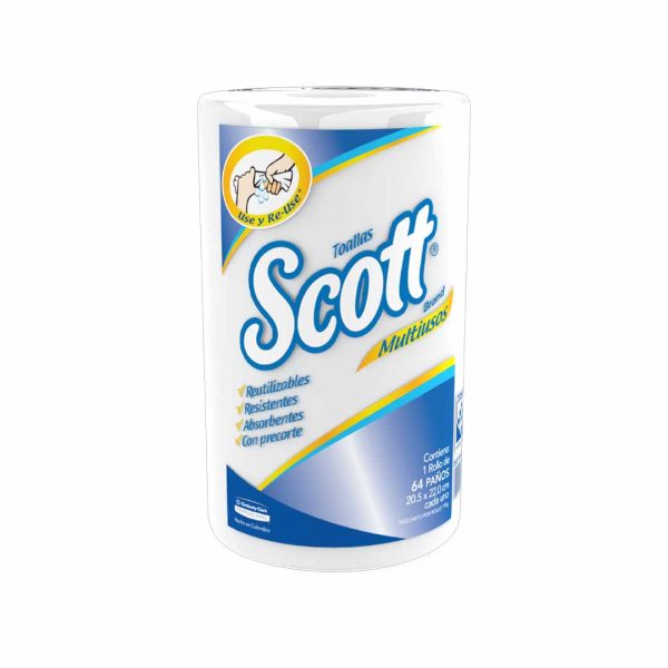 TOALLA COCINA SCOTT 64 HOJAS 30174614 MULTIUSOS REUTILIZABLE  (NEW 30242858)