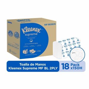 TOALLA DE MANOS KLEENEX 18X150 UNDS 30228378 EN Z HD SUPREME BLANCA