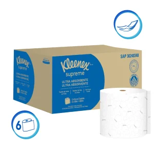 TOALLA DE MANOS KLEENEX 6X80 MTS 30240348 ROLLO HD ULTRA BLANCA