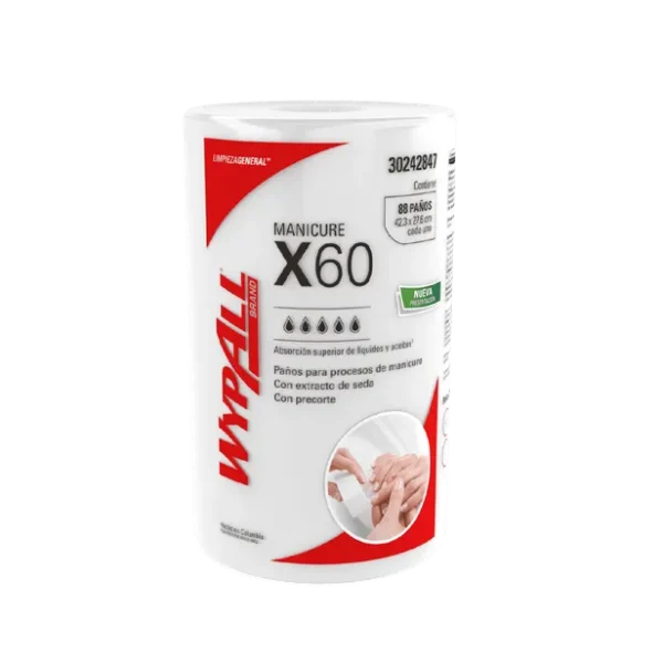 TOALLA WYPALL MANICURE X88 PAÑOS (28X42 CMS) 30242847 ROLLO