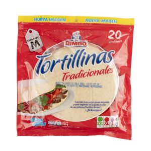 / TORTILLAS BIMBO TALLA M X 20 UNDS