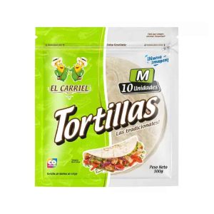 / TORTILLAS EL CARRIEL X 10 UNDS 300 GRS TALLA M