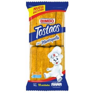 / TOSTAOS BIMBO X 10 UNDS MANTEQUILLA