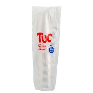 VASO PLASTICO TUC 10 OZ X50 UNDS TRANSPARENTE