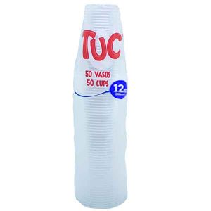 VASO PLASTICO TUC 12 OZ X50 UNDS TRANSPARENTE