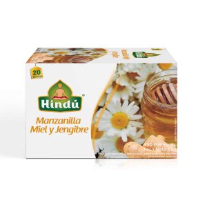 / AROMATICA SALUDABLE HINDU X20 BOLSITAS MANZANILLA  MIEL Y JENGIBRE