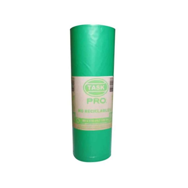 BOLSA BASURA INDUSTRIAL ROLLO TASK PRO X10 (90X110 CM) VERDE CAL 2