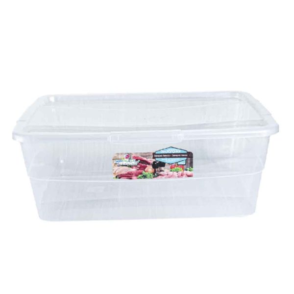 CAJA CONTAINER PLASTICA 20 LITROS RECTANGULAR PREMIUM (16X31X44) 0059