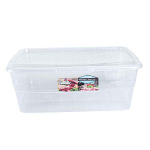 CAJA CONTAINER PLASTICA 8 LITROS RECTANGULAR PREMIUM (13X25X36) 0060