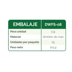 CUCHARA SOPA BIODEGRADABLE ECOGREEN X25 UDS NATURAL DWFS-08