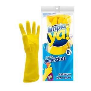 GUANTE DOMESTICO ECONOMICO LIMPIAYA AMARILLO TALLA 8 1/2