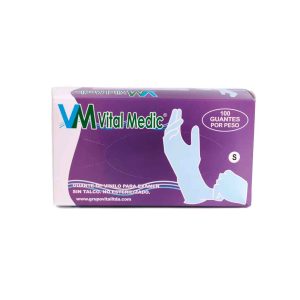 GUANTE VINILO VITA MEDIC TRANSPARENTE X100 UNDS TALLA S